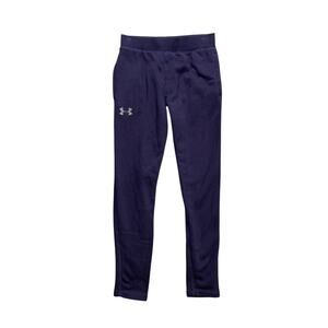 Under Armour Leggings Womens M Medium Navy Fleece Lined Fitted Coldgear Pocket